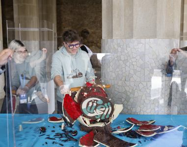 More than 3,000 people vote for their favourite egg during the ‘Gaudí in Chocolate’ Easter Egg Exhibition